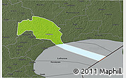 Physical 3D Map of Tudulinna, darken, semi-desaturated