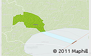 Physical 3D Map of Tudulinna, lighten
