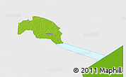 Physical 3D Map of Tudulinna, single color outside
