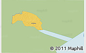 Savanna Style 3D Map of Tudulinna, single color outside