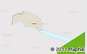 Shaded Relief 3D Map of Tudulinna, single color outside