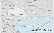 Silver Style 3D Map of Tudulinna