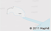Silver Style 3D Map of Tudulinna, single color outside