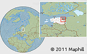 Savanna Style Location Map of Tudulinna, highlighted country, highlighted parent region, hill shading