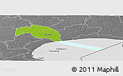 Physical Panoramic Map of Tudulinna, desaturated