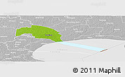 Physical Panoramic Map of Tudulinna, lighten, desaturated