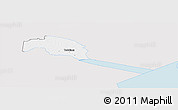 Silver Style Panoramic Map of Tudulinna, single color outside