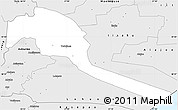 Silver Style Simple Map of Tudulinna