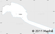 Silver Style Simple Map of Tudulinna, single color outside