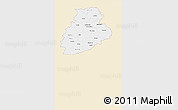 Classic Style 3D Map of Järva, single color outside