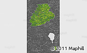 Satellite 3D Map of Järva, desaturated