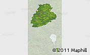 Satellite 3D Map of Järva, lighten