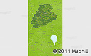 Satellite 3D Map of Järva, physical outside