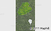 Satellite 3D Map of Järva, semi-desaturated