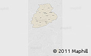 Shaded Relief 3D Map of Järva, lighten, desaturated