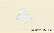 Classic Style 3D Map of Albu, single color outside