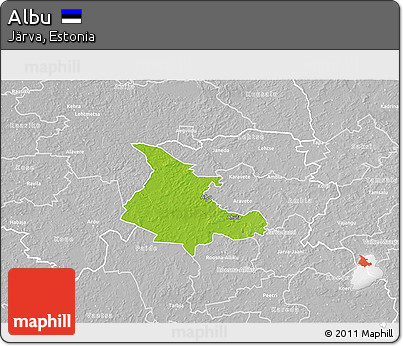 Physical 3D Map of Albu, lighten, desaturated