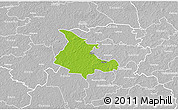 Physical 3D Map of Albu, lighten, desaturated