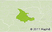 Physical 3D Map of Albu, lighten