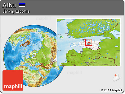 Physical Location Map of Albu, highlighted country, highlighted parent region