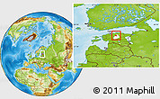 Physical Location Map of Albu, highlighted parent region