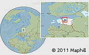 Savanna Style Location Map of Albu, highlighted country, highlighted parent region, hill shading