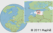 Savanna Style Location Map of Albu, highlighted country, highlighted parent region