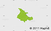Physical Map of Albu, single color outside