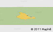 Savanna Style Panoramic Map of Albu, single color outside
