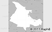 Gray Simple Map of Albu