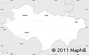 Silver Style Simple Map of Ambla