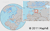Gray Location Map of Imavere, highlighted parent region