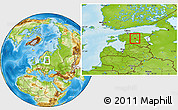 Physical Location Map of Imavere, within the entire country