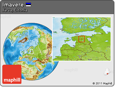 Physical Location Map of Imavere