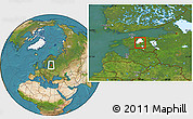 Satellite Location Map of Imavere, highlighted parent region
