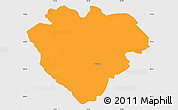 Political Simple Map of Imavere, single color outside