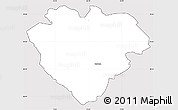 Silver Style Simple Map of Imavere, cropped outside