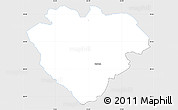 Silver Style Simple Map of Imavere, single color outside