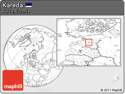 Blank Location Map of Kareda