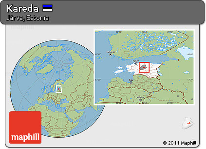 Savanna Style Location Map of Kareda, highlighted country, highlighted parent region