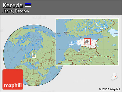 Savanna Style Location Map of Kareda, highlighted country, highlighted parent region