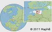 Savanna Style Location Map of Kareda, highlighted country, highlighted parent region