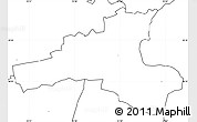 Blank Simple Map of Kareda, no labels