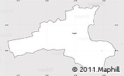 Silver Style Simple Map of Kareda, cropped outside