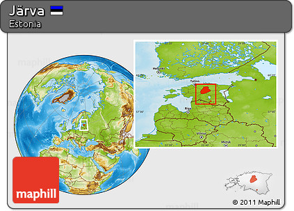 Physical Location Map of Järva