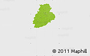 Physical Map of Järva, single color outside