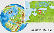 Physical Location Map of Oisu, highlighted parent region