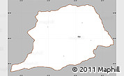 Gray Simple Map of Oisu, cropped outside