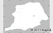 Gray Simple Map of Oisu, single color outside