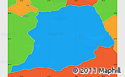 Political Simple Map of Oisu